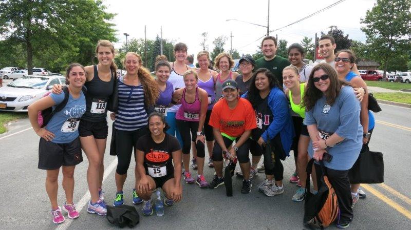 group of fun runners