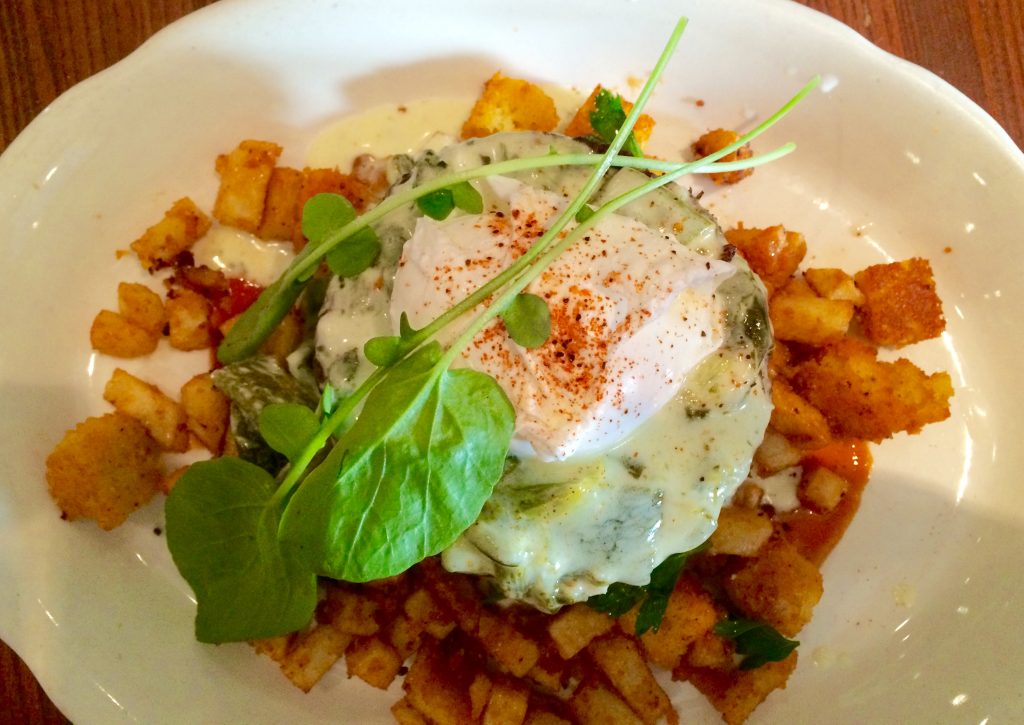 smoked brisket cornbread hash