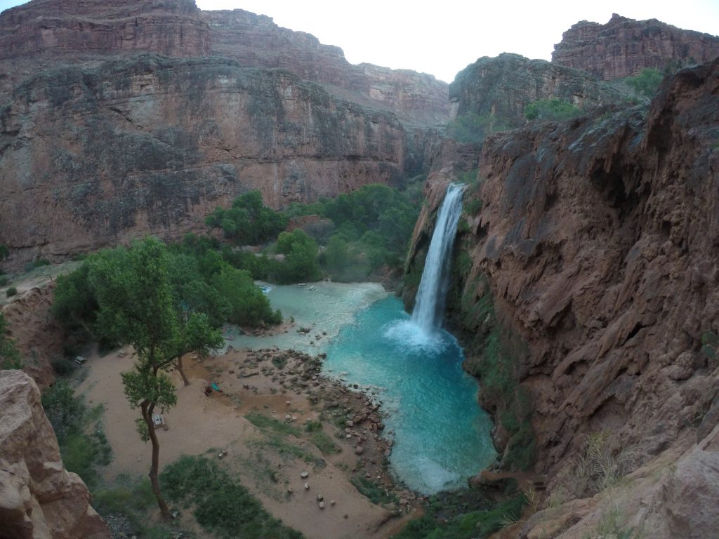Waterfalls in the grand canyon