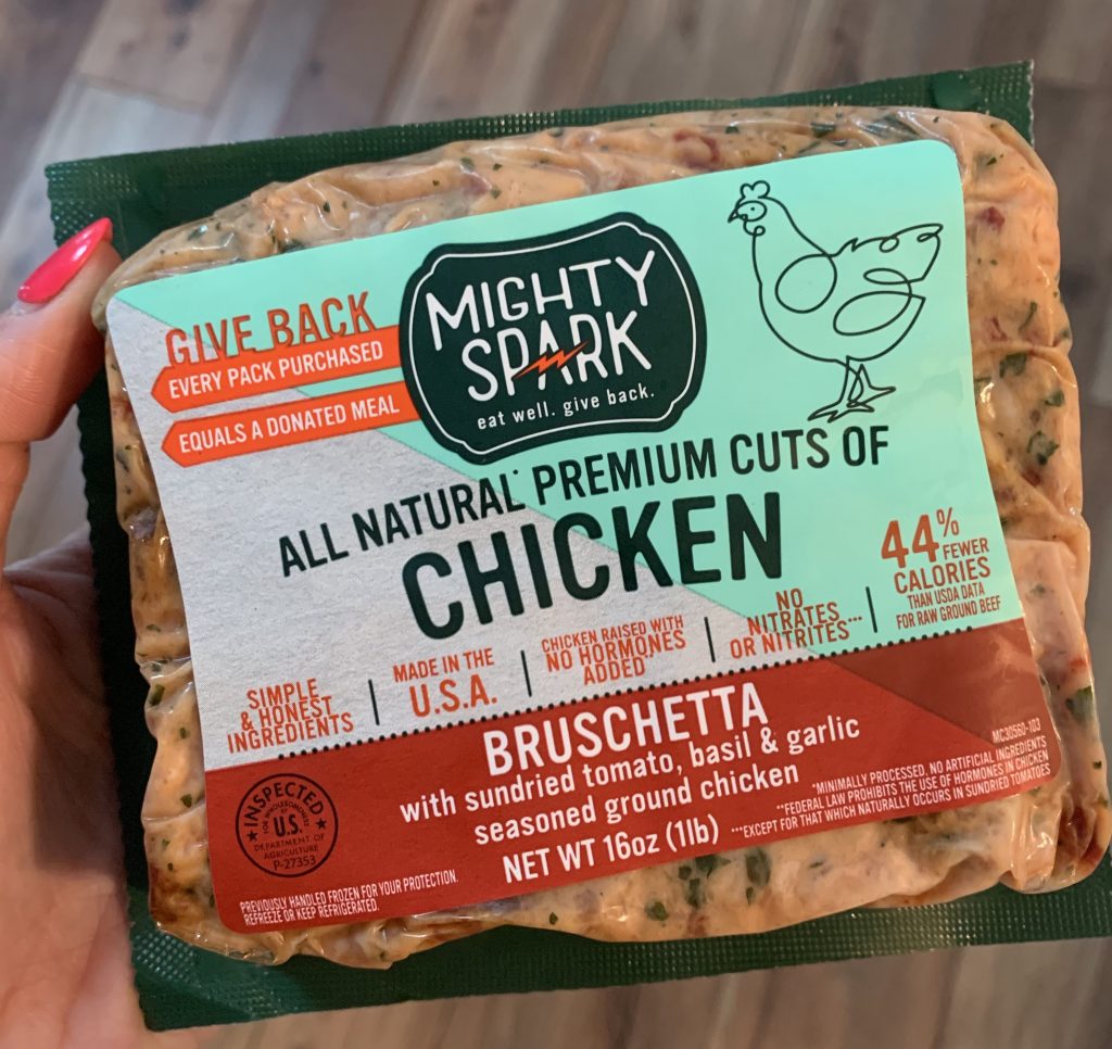 to show the chicken used in the chicken chili recipe, mighty spark chicken
